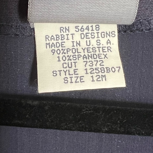 Vintage Rabbit Designs Velour Cardigan – Paisley Trim – Navy Blue – Size 12 - Picture 9 of 10